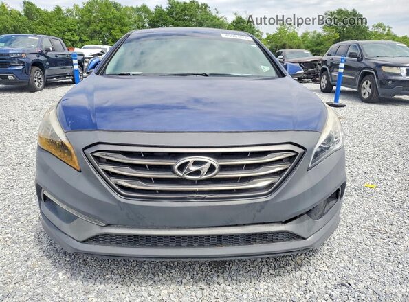 5NPE34AF6GH344629 2016 HYUNDAI SONATA Blue წინა ხედი