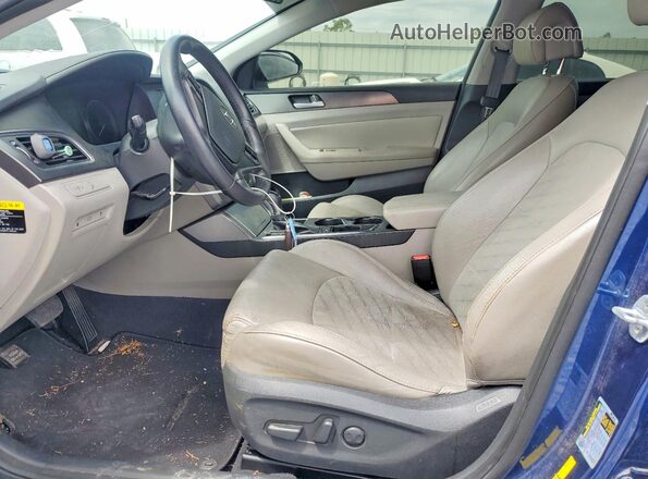 5NPE34AF6GH344629 2016 HYUNDAI SONATA Blue წინა სალონის ხედი
