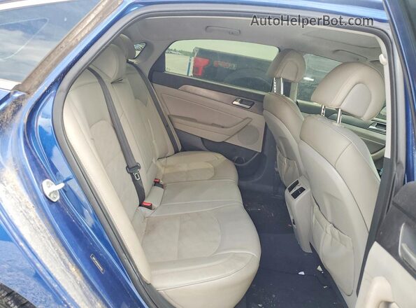 5NPE34AF6GH344629 2016 HYUNDAI SONATA Blue უკანა სავარძლების ხედი