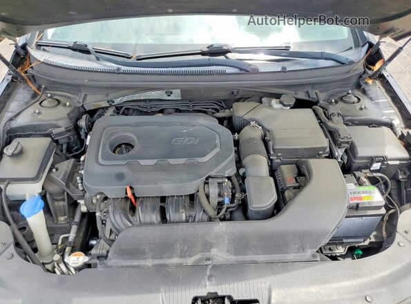 5NPE34AF6GH423119 2016 HYUNDAI SONATA Black Вид задньої частини салону