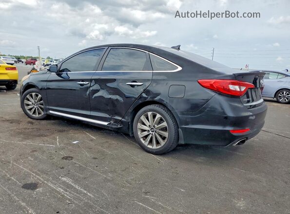 5NPE34AF6GH423119 2016 HYUNDAI SONATA Black Задня ліва чверть