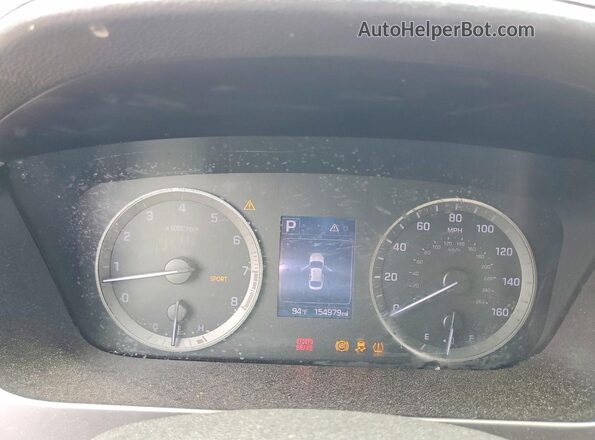 5NPE34AF6GH423119 2016 HYUNDAI SONATA Black Вид щитка приладів