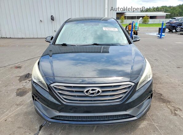 5NPE34AF6GH423119 2016 HYUNDAI SONATA Black Вид спереду