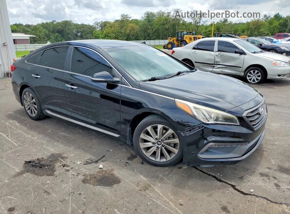 5NPE34AF6GH423119 2016 HYUNDAI SONATA Black Передня права чверть