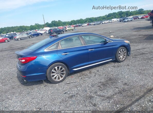 5NPE34AF6GH433763 2016 HYUNDAI SONATA Blue Հետևի աջ