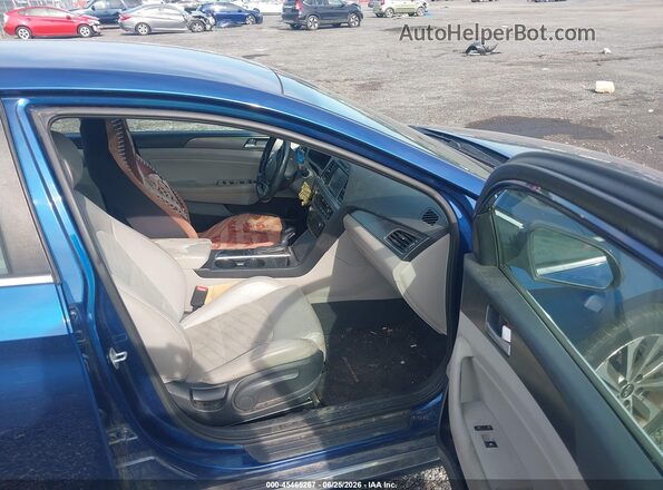 5NPE34AF6GH433763 2016 HYUNDAI SONATA Blue Սալոնի դիմացի տեսք