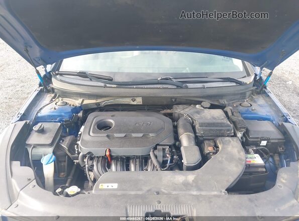 5NPE34AF6GH433763 2016 HYUNDAI SONATA Blue Հետևի տեսք