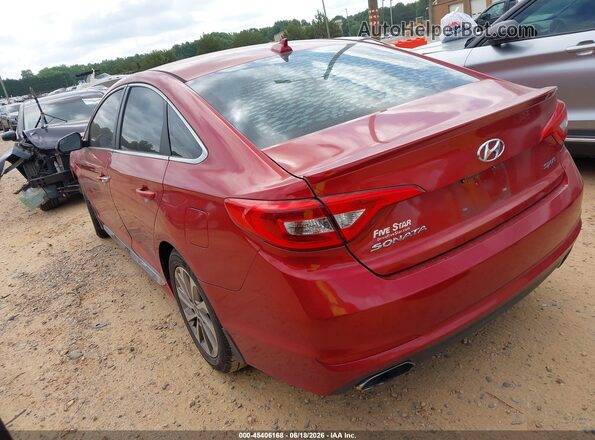 5NPE34AF6HH442061 2017 HYUNDAI SONATA Red უკანა მარცხენა