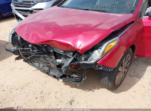 5NPE34AF6HH442061 2017 HYUNDAI SONATA Red წინა ხედი
