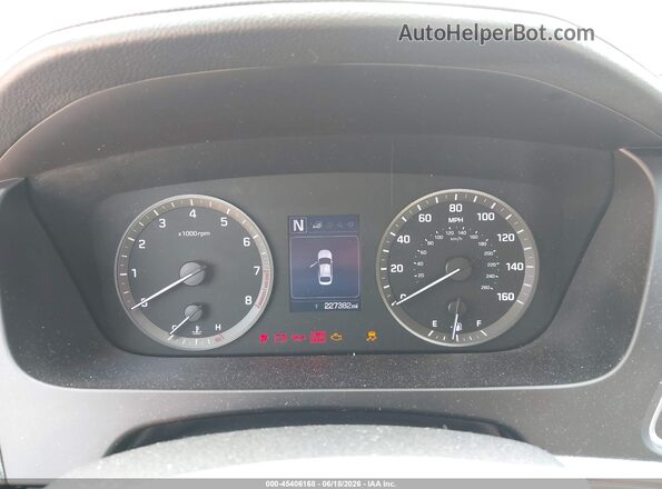 5NPE34AF6HH442061 2017 HYUNDAI SONATA Red უკანა სავარძლების ხედი