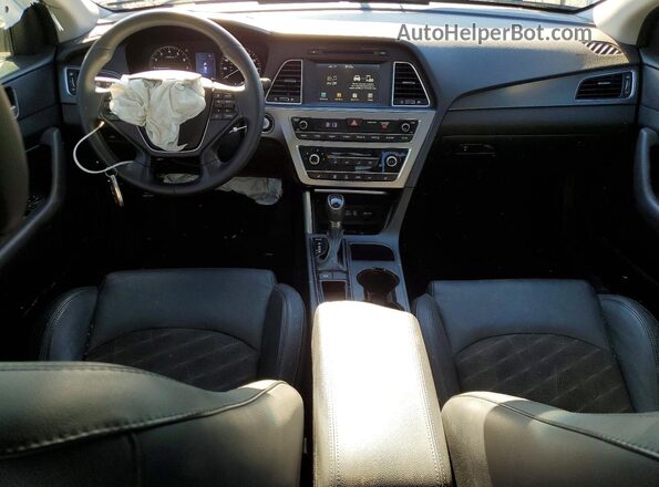 5NPE34AF6HH444389 2017 HYUNDAI SONATA White Առջևի վահանակի տեսք
