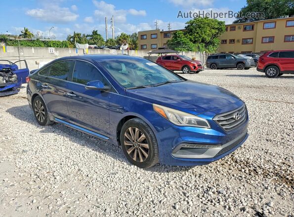 5NPE34AF6HH510357 2017 HYUNDAI SONATA Blue 