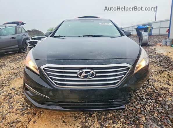 5NPE34AF6HH529281 2017 HYUNDAI SONATA Black წინა ხედი