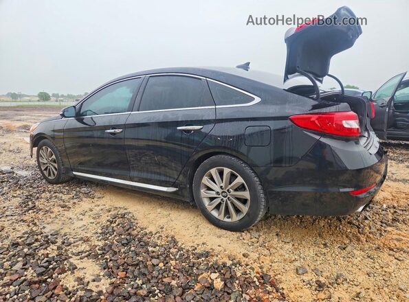 5NPE34AF6HH529281 2017 HYUNDAI SONATA Black უკანა მარცხენა