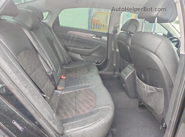 5NPE34AF6HH529281 2017 HYUNDAI SONATA Black უკანა სავარძლების ხედი