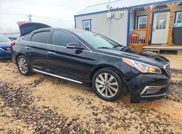 5NPE34AF6HH529281 2017 HYUNDAI SONATA Black წინა მარჯვენა