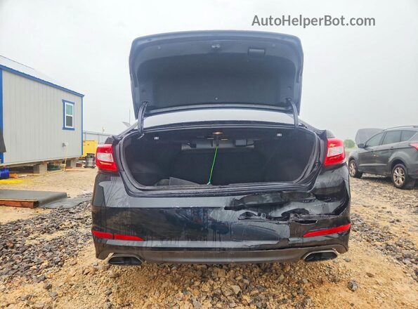 5NPE34AF6HH529281 2017 HYUNDAI SONATA Black უკანა ხედი