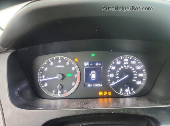 5NPE34AF6HH529281 2017 HYUNDAI SONATA Black ხელსაწყოთა პანელის ხედი