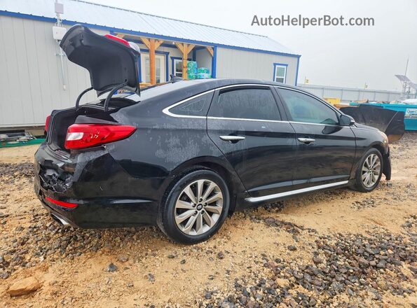 5NPE34AF6HH529281 2017 HYUNDAI SONATA Black უკანა მარჯვენა
