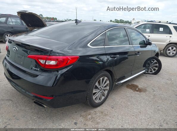 5NPE34AF6HH540037 2017 HYUNDAI SONATA Black Tył prawy
