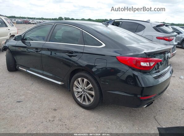 5NPE34AF6HH540037 2017 HYUNDAI SONATA Black Tył lewy
