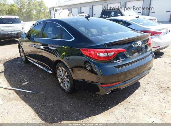 5NPE34AF6HH558750 2017 HYUNDAI SONATA Черный Задняя левая четверть