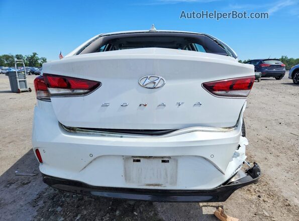 5NPE34AF6JH621089 2018 HYUNDAI SONATA Белый Вид сзади
