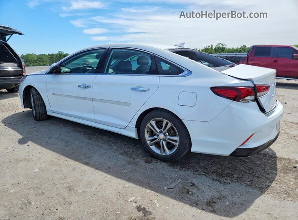 5NPE34AF6JH621089 2018 HYUNDAI SONATA Белый Задняя левая четверть