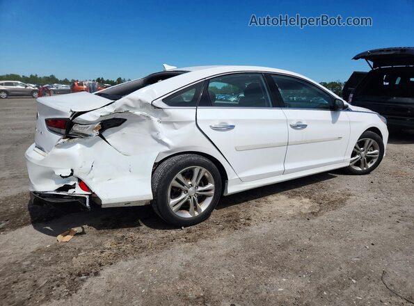 5NPE34AF6JH621089 2018 HYUNDAI SONATA Белый Задняя правая четверть