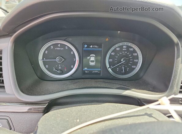 5NPE34AF6JH621089 2018 HYUNDAI SONATA Белый Вид щитка приборов