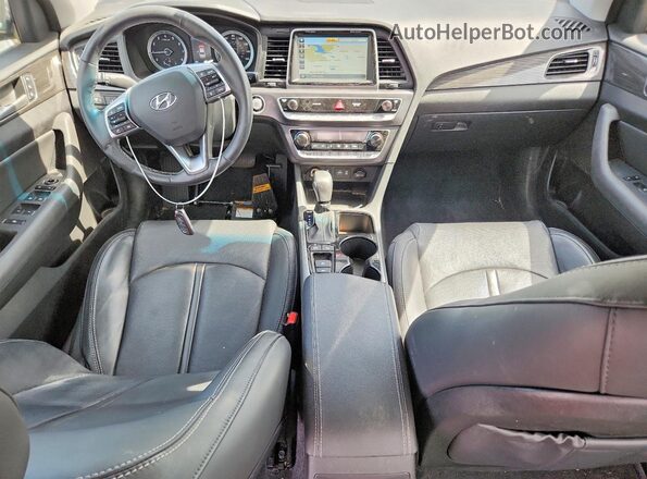 5NPE34AF6JH621089 2018 HYUNDAI SONATA Белый Вид панели приборов