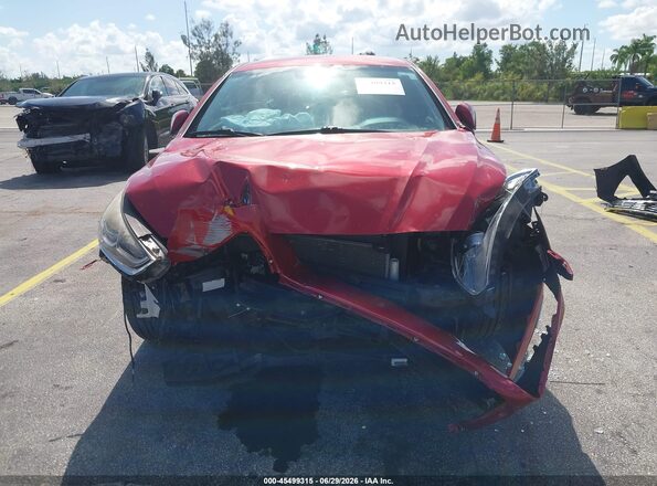 5NPE34AF6JH634344 2018 HYUNDAI SONATA Red Դիմացի տեսք