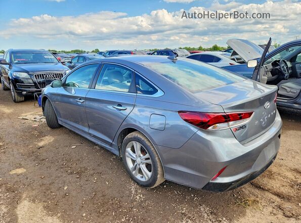 5NPE34AF6JH659261 2018 HYUNDAI SONATA Gray Հետևի ձախ