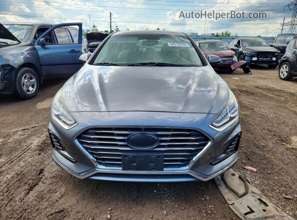 5NPE34AF6JH659261 2018 HYUNDAI SONATA Gray Դիմացի տեսք
