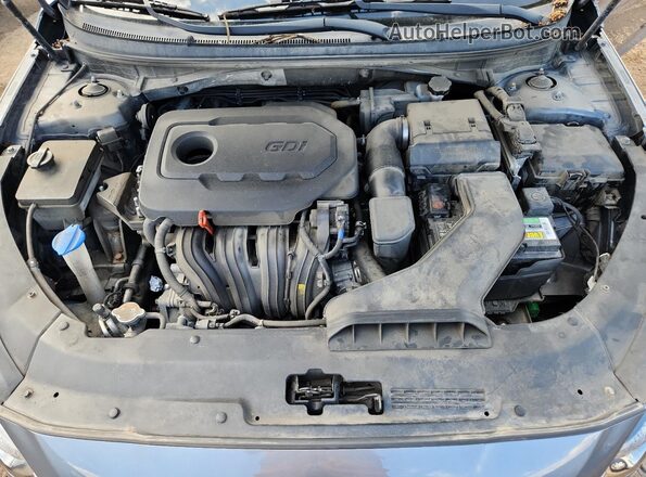 5NPE34AF6JH659261 2018 HYUNDAI SONATA Gray Սալոնի հետևի տեսք