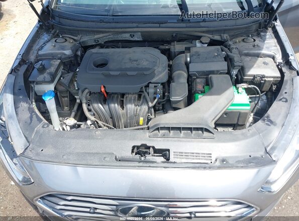 5NPE34AF6JH668753 2018 HYUNDAI SONATA Gray Rear view