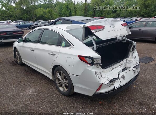 5NPE34AF6JH675170 2018 HYUNDAI SONATA White Rear left