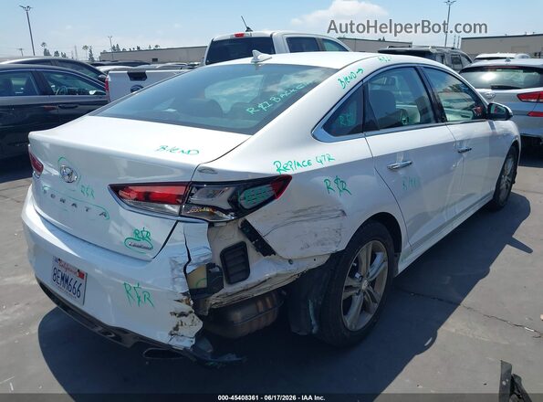 5NPE34AF6JH696231 2018 HYUNDAI SONATA White Trasero derecho