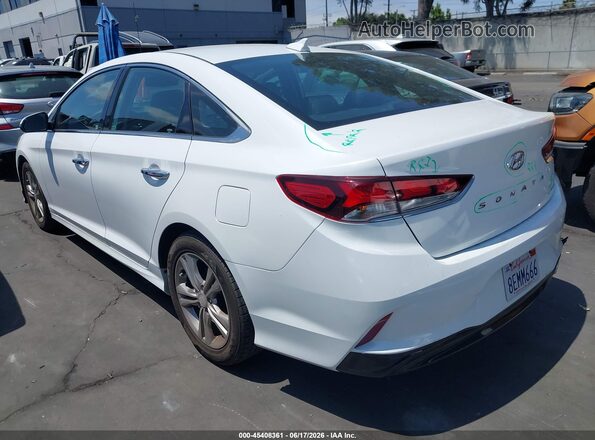 5NPE34AF6JH696231 2018 HYUNDAI SONATA White Trasero izquierdo