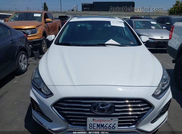 5NPE34AF6JH696231 2018 HYUNDAI SONATA White Vista interior trasera