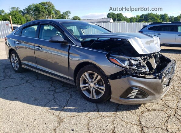5NPE34AF6JH712900 2018 HYUNDAI SONATA Gray 