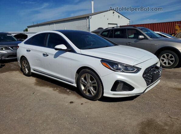 5NPE34AF6KH748135 2019 HYUNDAI SONATA White Delantero derecho