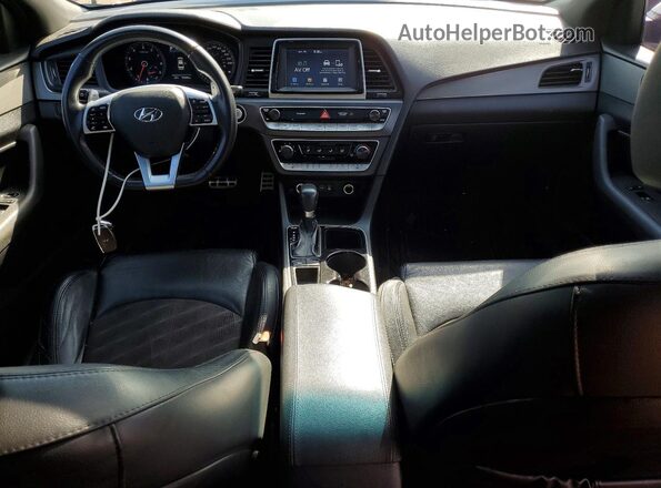 5NPE34AF6KH748135 2019 HYUNDAI SONATA White Vista del salpicadero