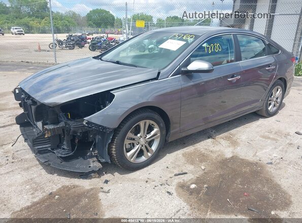 5NPE34AF6KH755330 2019 HYUNDAI SONATA Gray Передня ліва чверть