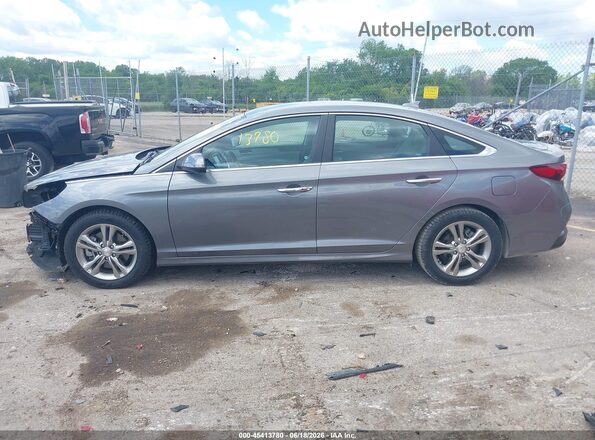 5NPE34AF6KH755330 2019 HYUNDAI SONATA Gray 