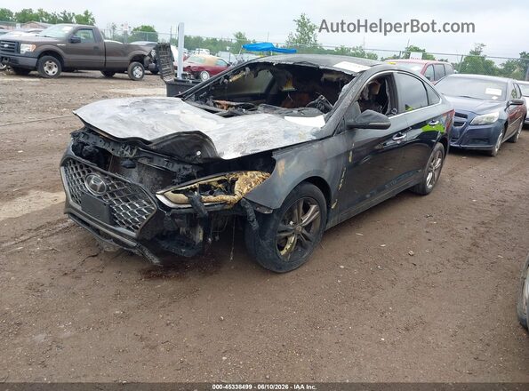 5NPE34AF6KH756591 2019 HYUNDAI SONATA Black Front left