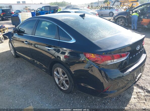 5NPE34AF6KH763752 2019 HYUNDAI SONATA Черный Задняя левая четверть