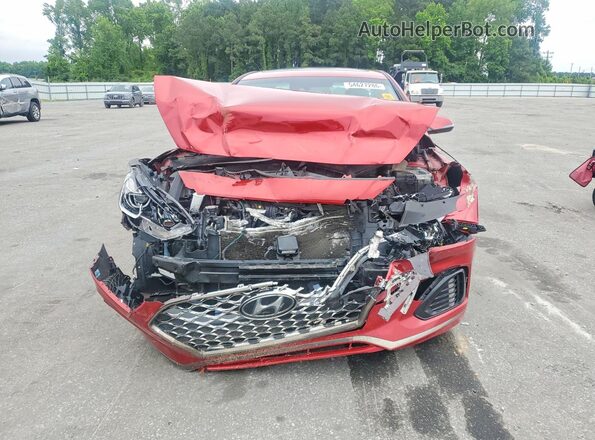 5NPE34AF6KH766974 2019 HYUNDAI SONATA Red Widok z przodu