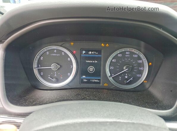 5NPE34AF6KH766974 2019 HYUNDAI SONATA Red Widok zestawu wskaźników