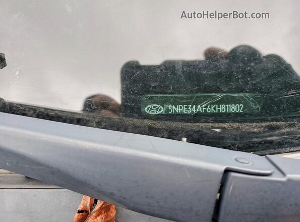 5NPE34AF6KH811802 2019 HYUNDAI SONATA Gray 